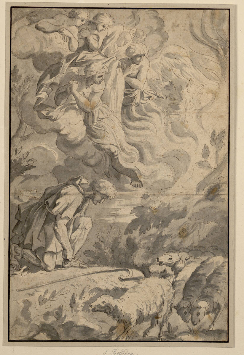 Moses vor dem brennenden Dornbusch