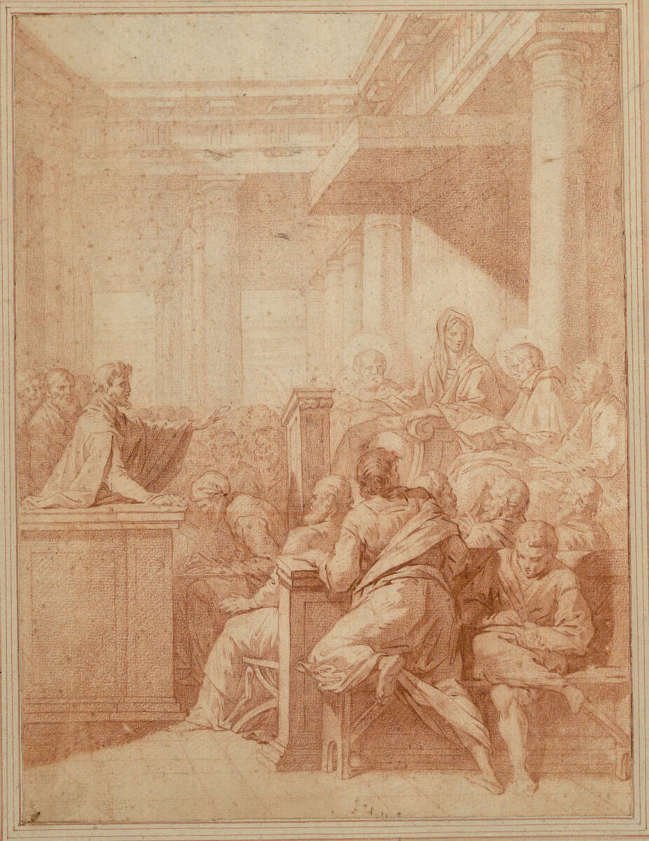 Die heilige Katharina disputierend, Frankreich, 18th century