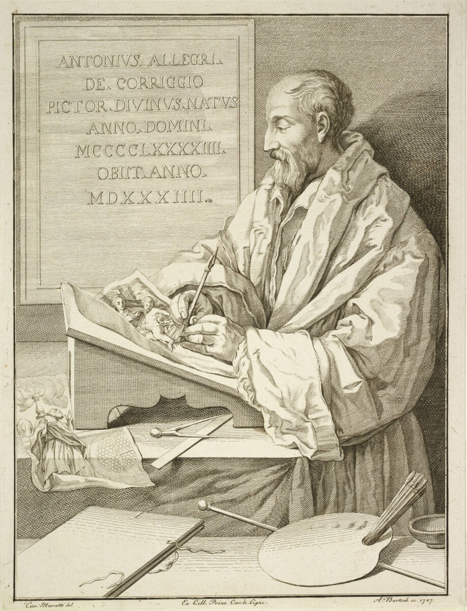 Bildnis des Correggio, FilippoMinei, 1787