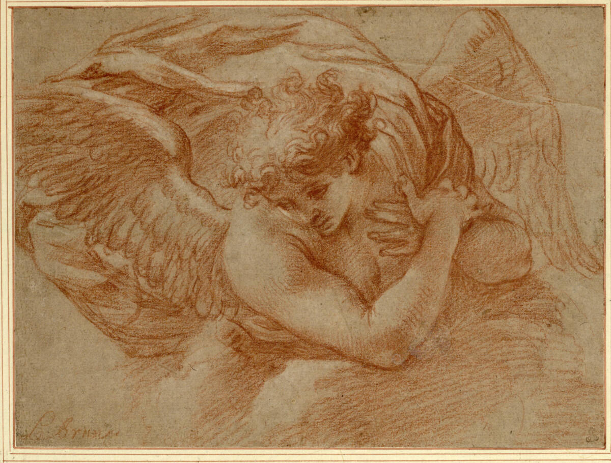 Studie eines Engels, Charles Le Brun, 1640–1690