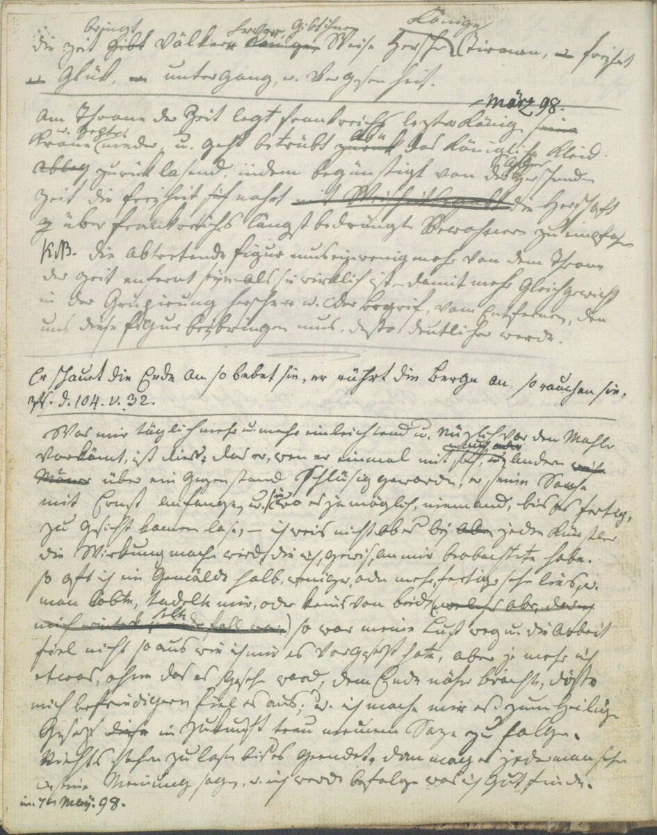 Eintrag, Jakob Gauermann, 1798