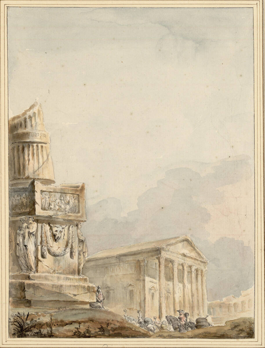 Tempel und Grabmalruine, Georges-FrançoisBlondel