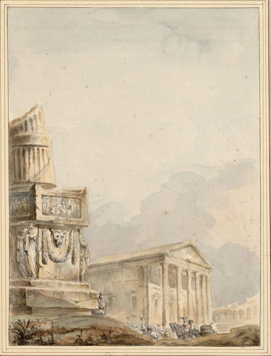 Georges-François Blondel, Tempel und Grabmalruine, Inv. Nr.: 11701