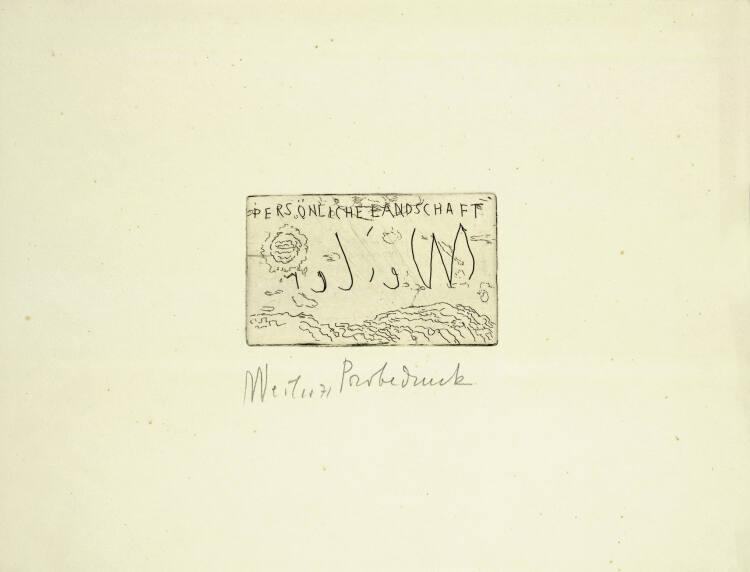 Max Weiler, Persönliche Landschaft, Inv. Nr.: DG1988/153