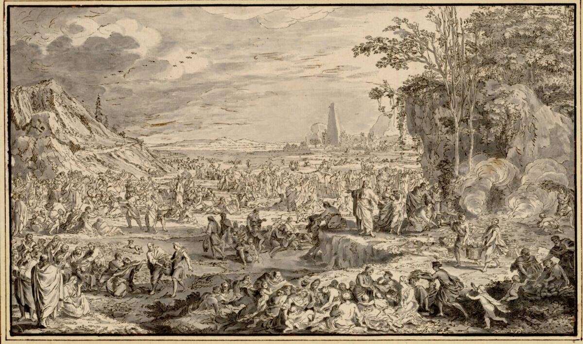 Sébastien Le Clerc (le Vieux), Wundersame Brotvermehrung, Inv. Nr.: 11758