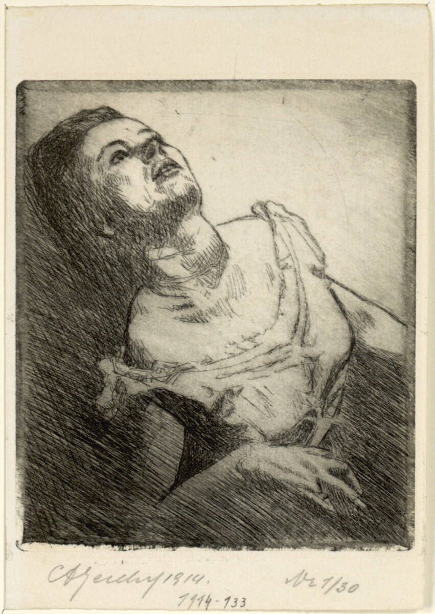 Mädchenhalbfigur (op. 42), Carl Anton Reichel, 1914