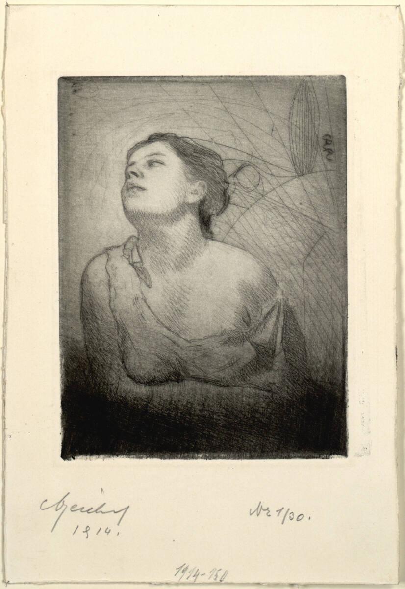 Carl Anton Reichel, Mädchenhalbfigur (op. 44), Inv. Nr.: DG1914/150