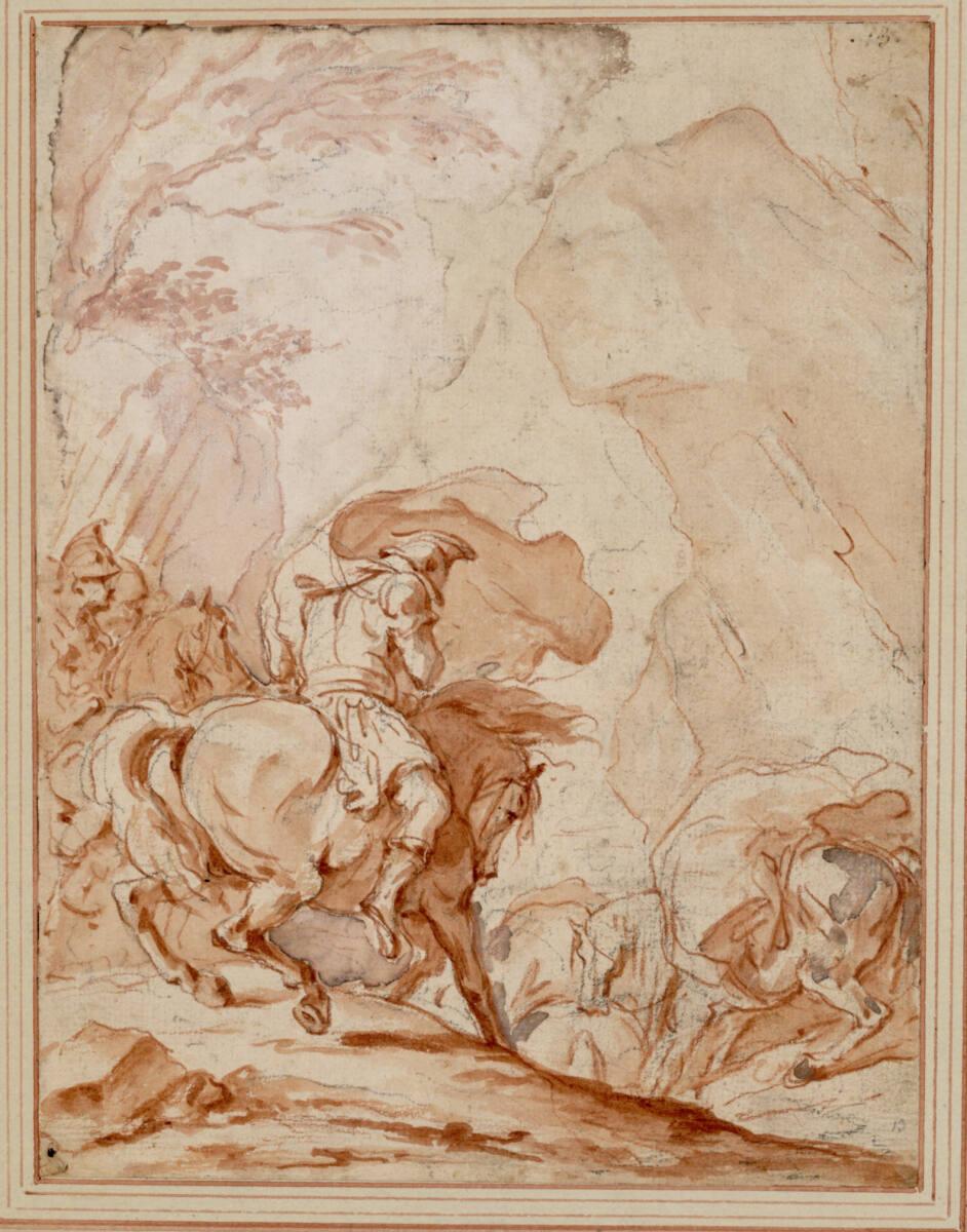 Charles Parrocel, Die Überquerung eines Gebirgspasses, Inv. Nr.: 11798