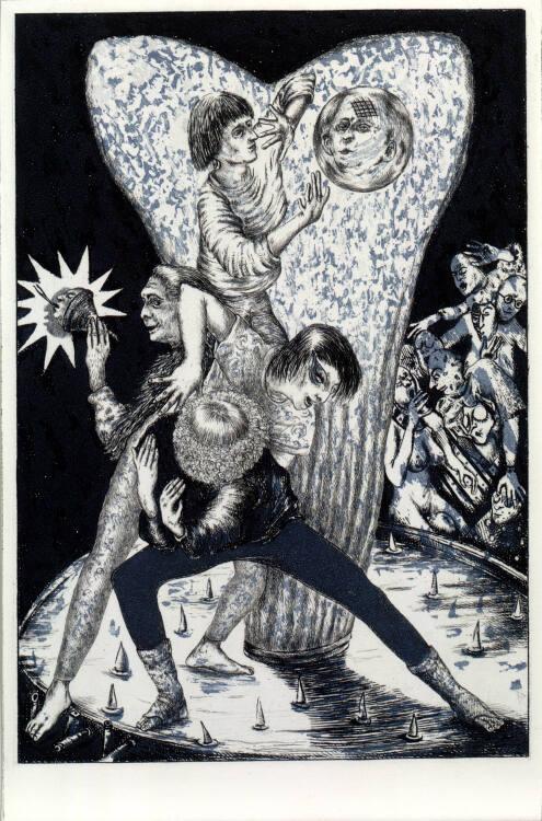 Roman Scheidl, Die Regentänzer (1. Motiv), Inv. Nr.: DG1989/296/3