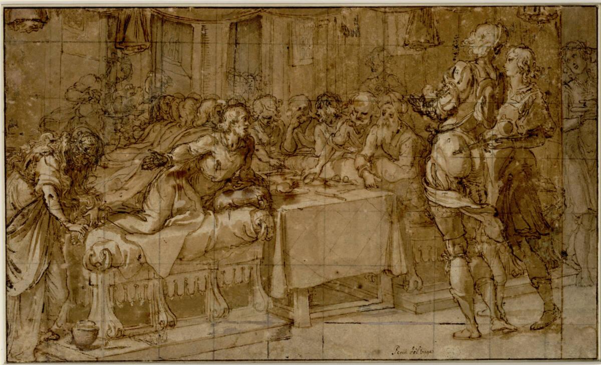 Lodovico Cardi, gen. il Cigoli, Christus im Hause Simons, des Pharisäers, Inv. Nr.: 741