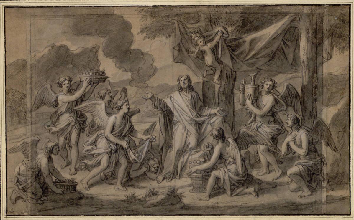 François Verdier, Jesus wird von Engeln umsorgt, Inv. Nr.: 11836