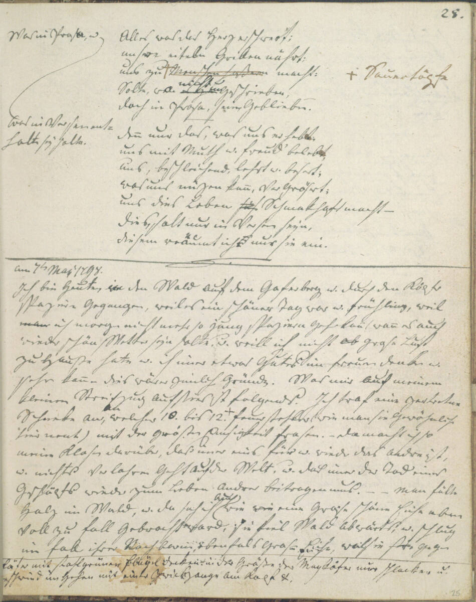 Eintrag, Jakob Gauermann, 1798