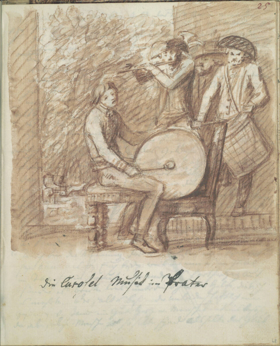 Vier Musikanten, Jakob Gauermann, 1798