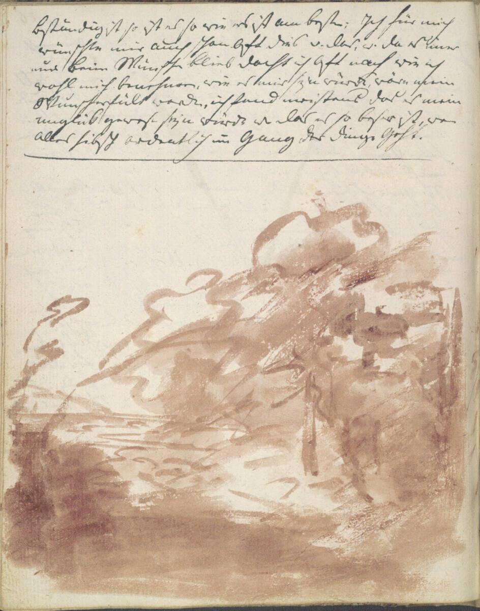 Jakob Gauermann, Landschaftsstudie, Inv. Nr.: 41939/70v