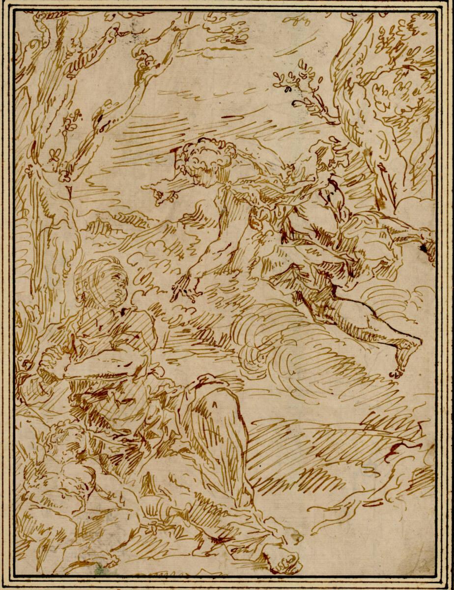 Raymond Lafage, Der Engel erscheint Hagar in der Wüste, Inv. Nr.: 11868
