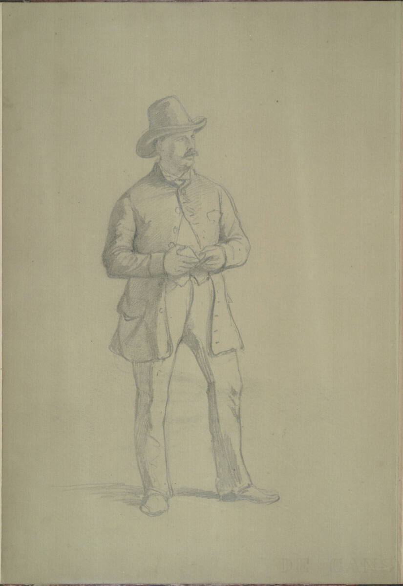 Mann in Tracht, Johann Nepomuk Passini, 1848–1849