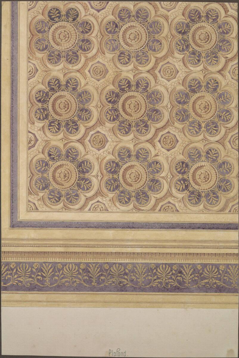 Johann Julius Romano von Ringe, August Schwendenwein von Lanauberg, Detailentwurf zur Decke im …