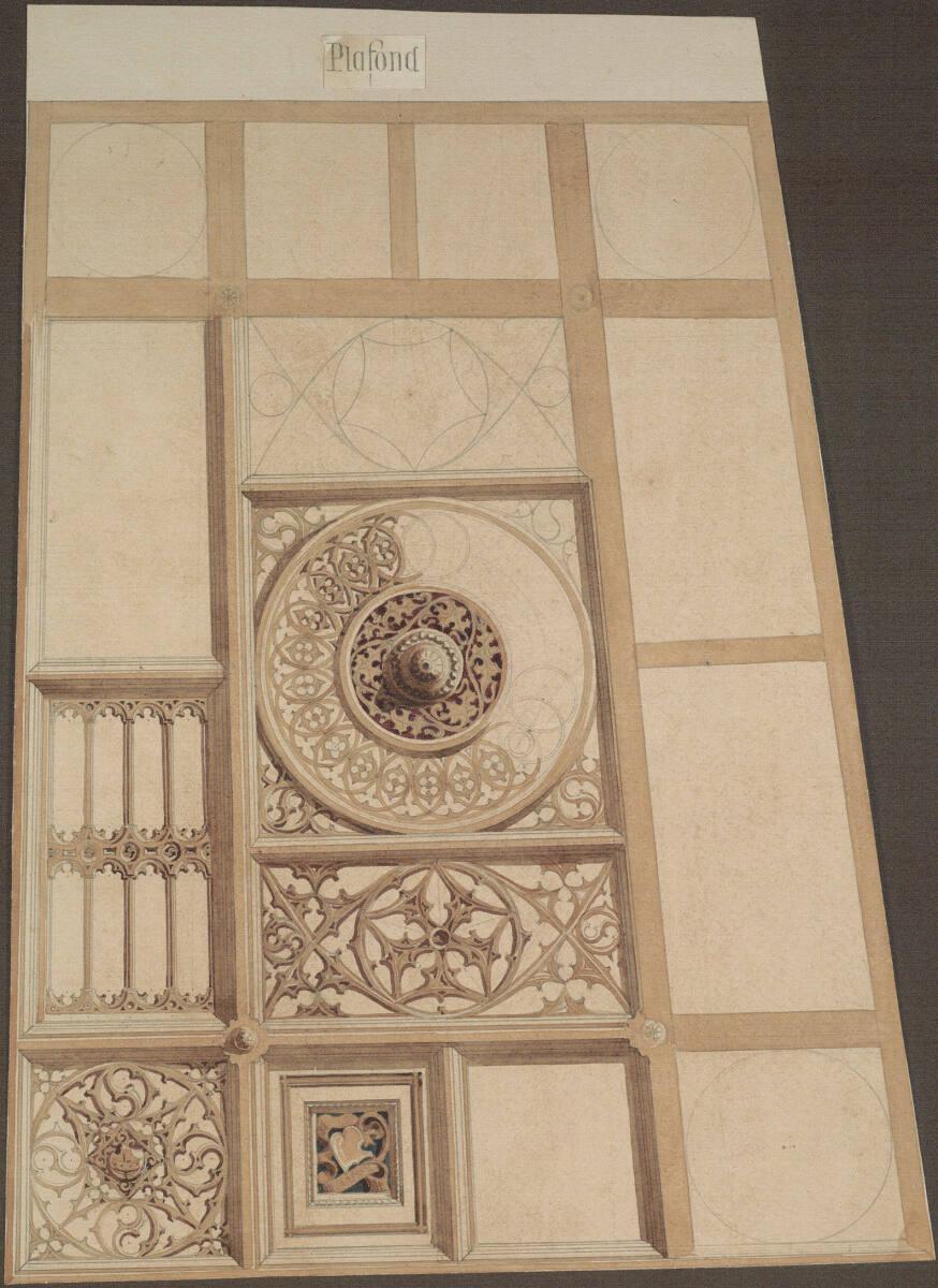 Johann Julius Romano von Ringe, August Schwendenwein von Lanauberg, Entwurf zur Holzdecke im Sc…