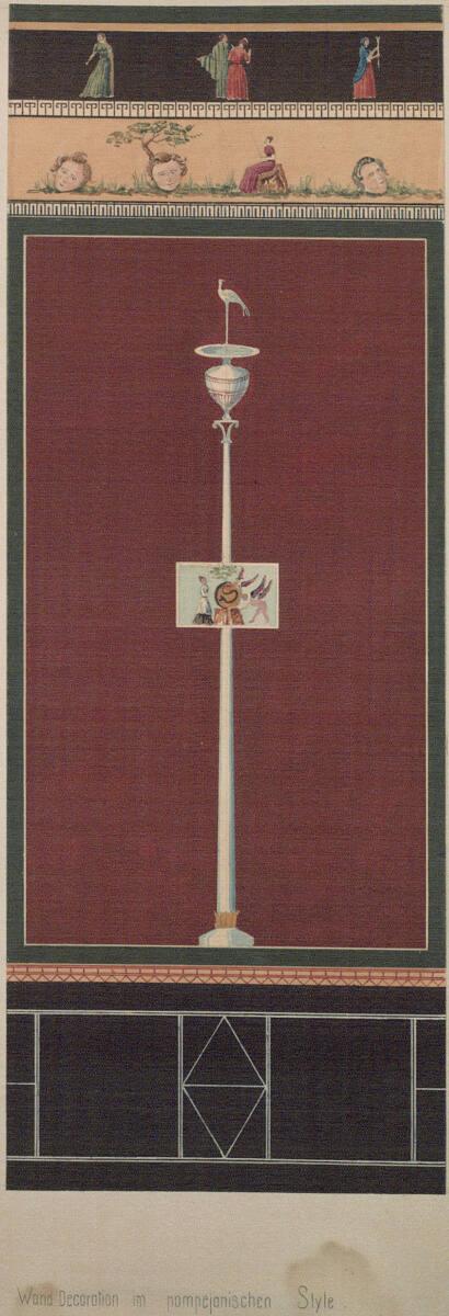 Johann Julius Romano von Ringe, August Schwendenwein von Lanauberg, Entwurf zu einer Wanddekora…