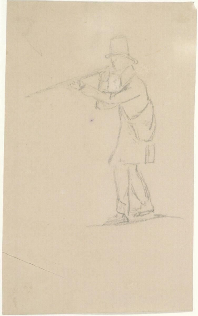 Matthias Rudolf Toma, Jäger mit vorgehaltener Flinte im Ausfallschritt, Inv. Nr.: 39747/11