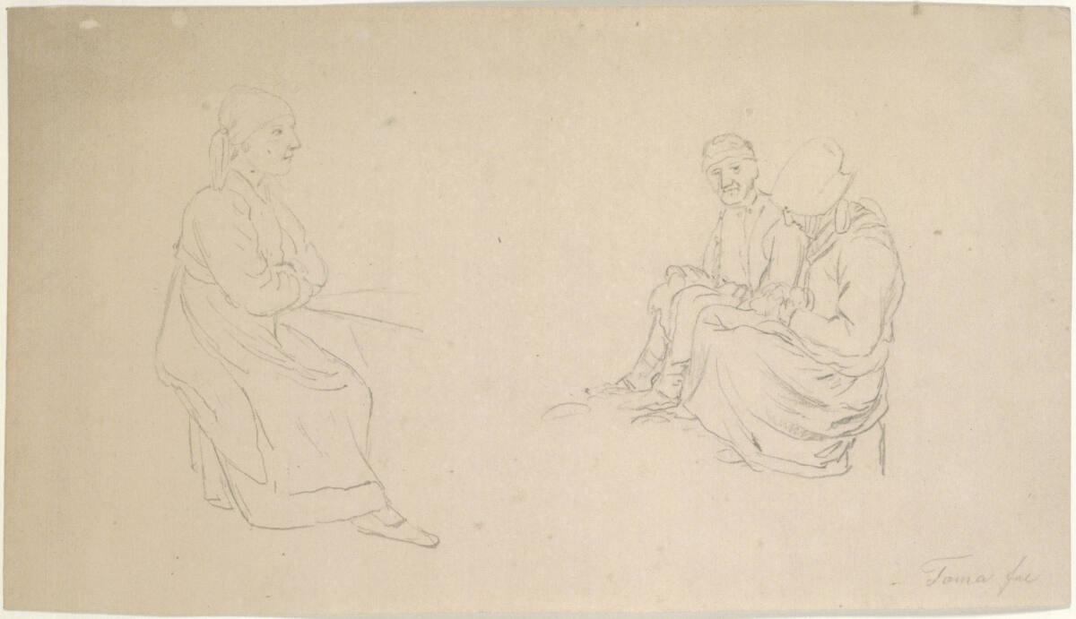 Matthias Rudolf Toma, Drei sitzende Personen, Inv. Nr.: 39747/19