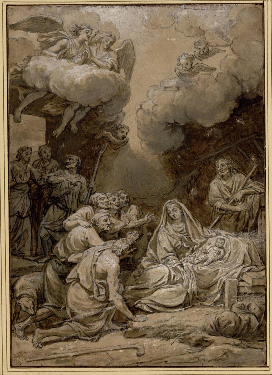 Nicolas de Plattemontagne, Anbetung der Hirten, Inv. Nr.: 11913