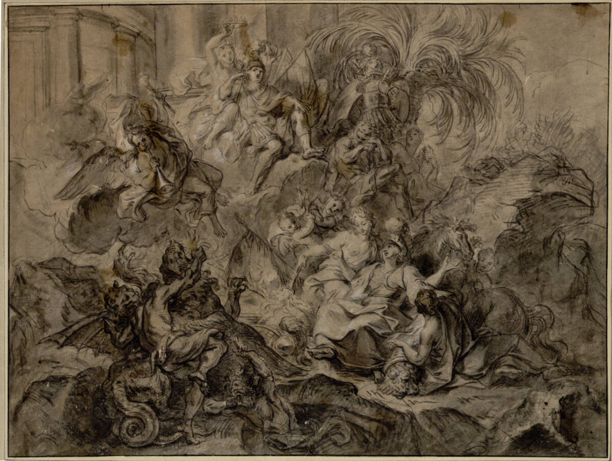 Der glorreiche Ludwig XIV. nach dem Frieden von Nimwegen, Antoine Coypel, 1681