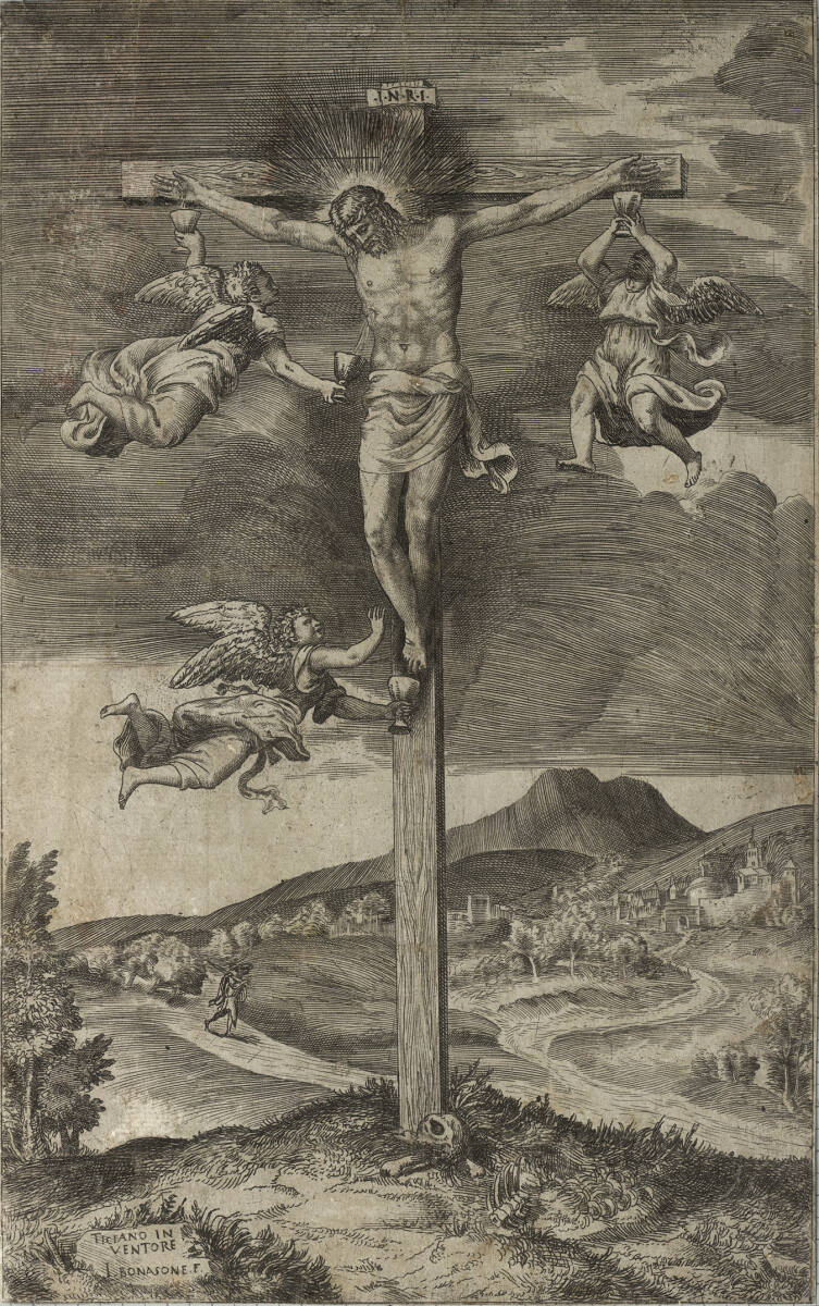 Die Kreuzigung Christi, Giulio Bonasone