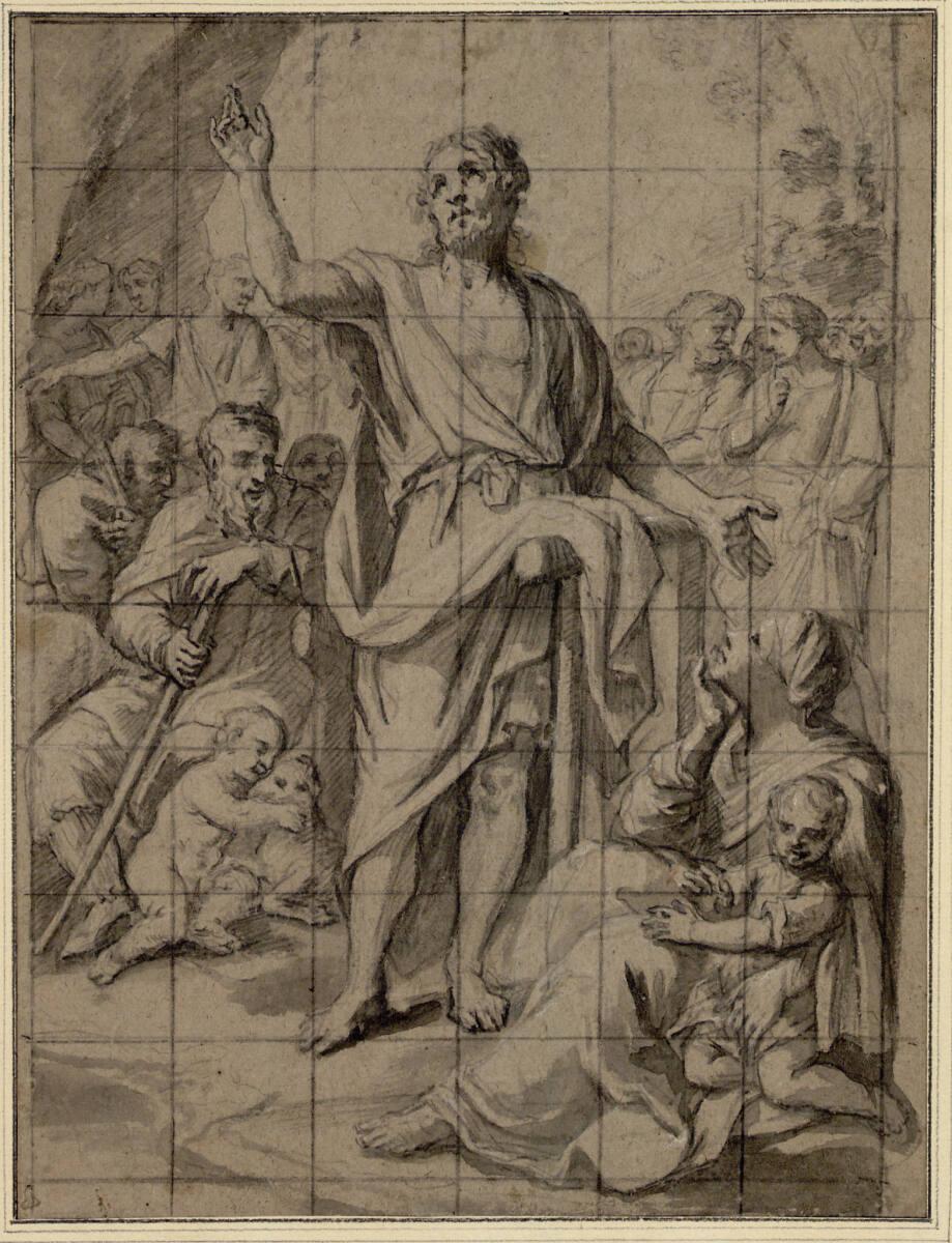 Anonym, Johannes predigt in der Wüste, Inv. Nr.: 12037