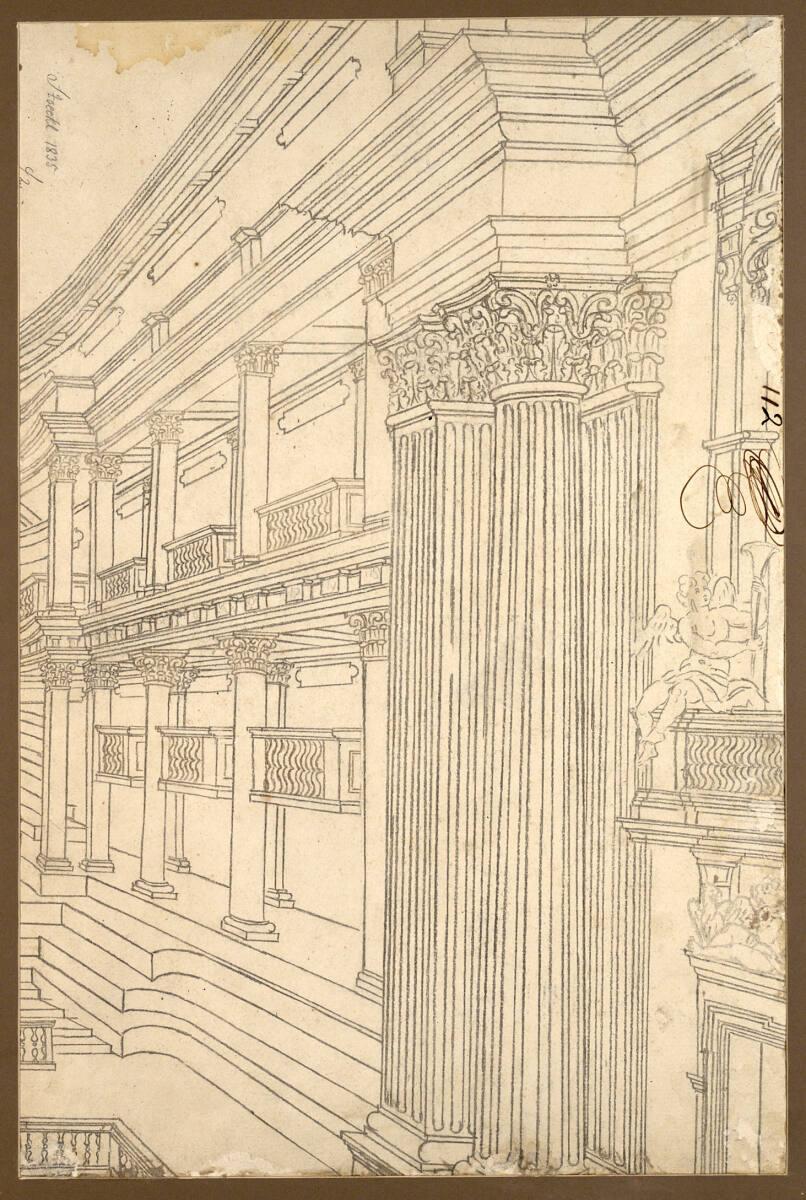 Edme Bouchardon, Architekturstudie, Inv. Nr.: 12048v