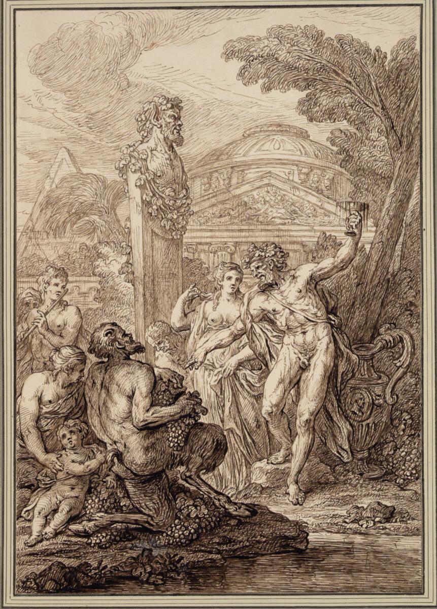 François Roettiers d.Ä., Bacchantenfest vor einer Bacchusstele, Inv. Nr.: 12091