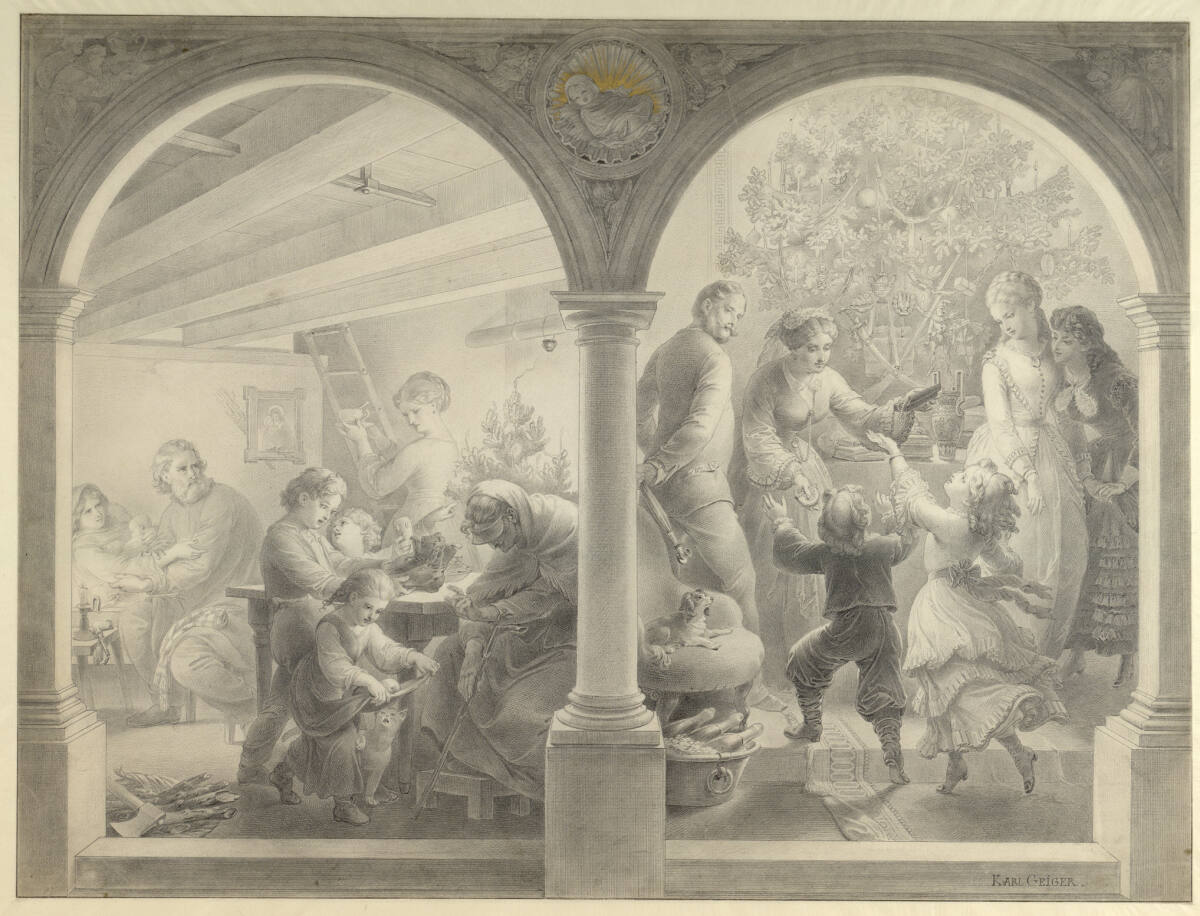 Zwei Weihnachsbescherungen, Carl Joseph Geiger