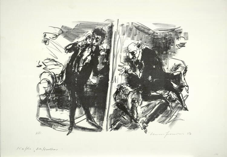Hans Fronius, Kafka, Der Nachbar, Inv. Nr.: DG1993/182