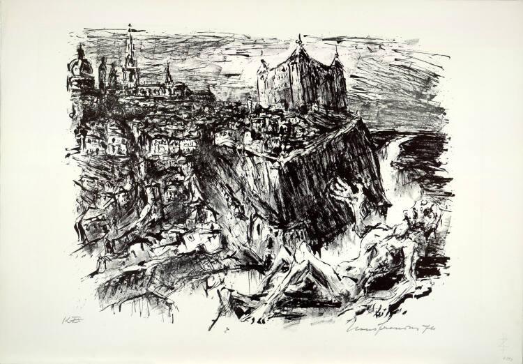 Hans Fronius, Toledo und Hiob, Inv. Nr.: DG1993/273