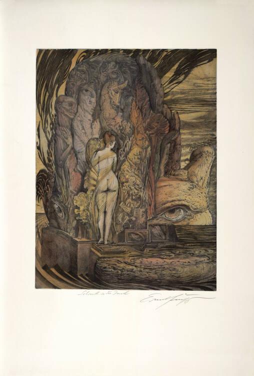 Ernst Fuchs, Schritt in die Insel, Inv. Nr.: DG1993/595