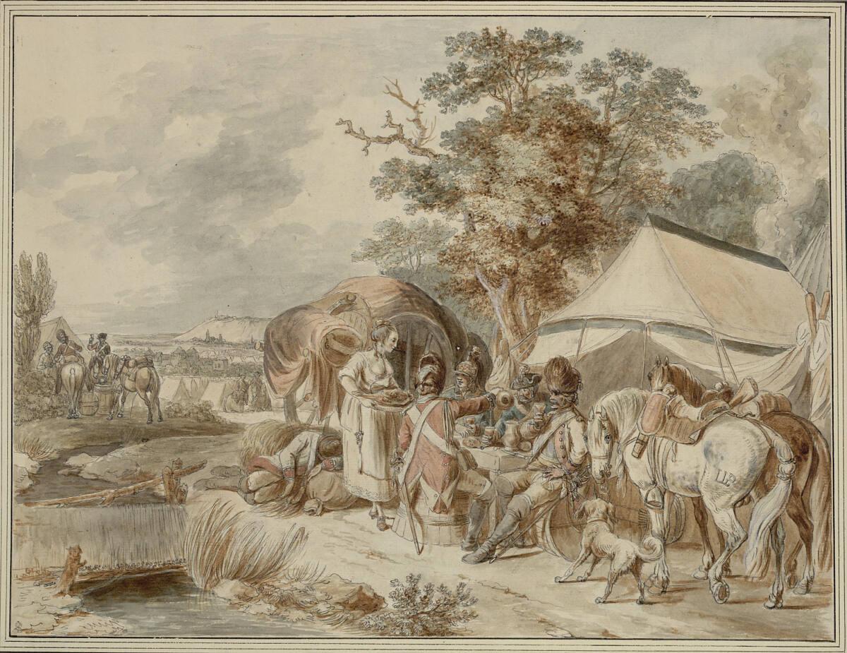Louis Le Paon, Grenadiere und Dragoner beim Essen, Inv. Nr.: 12355