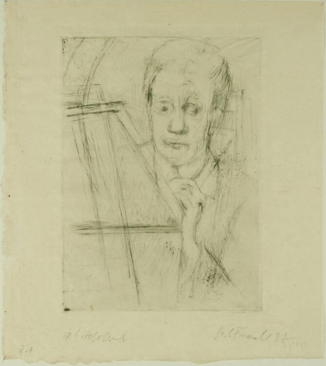 Gerhart Frankl, Selbstbildnis I, Inv. Nr.: DG1933/1