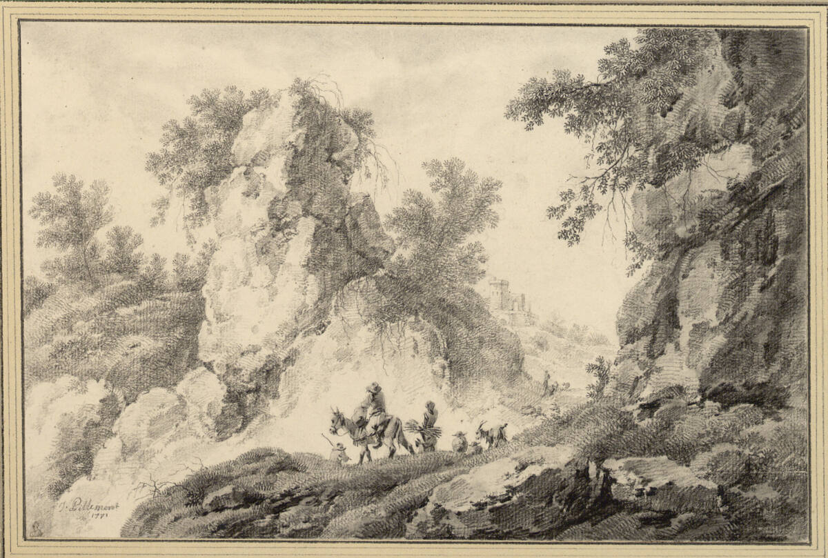 Felslandschaft, Jean-Baptiste Pillement, 1771