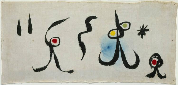 Joan Miró, Femmes, Oiseau et Gouttes d'Eau dans la Nuit, Inv. Nr.: GE141DL