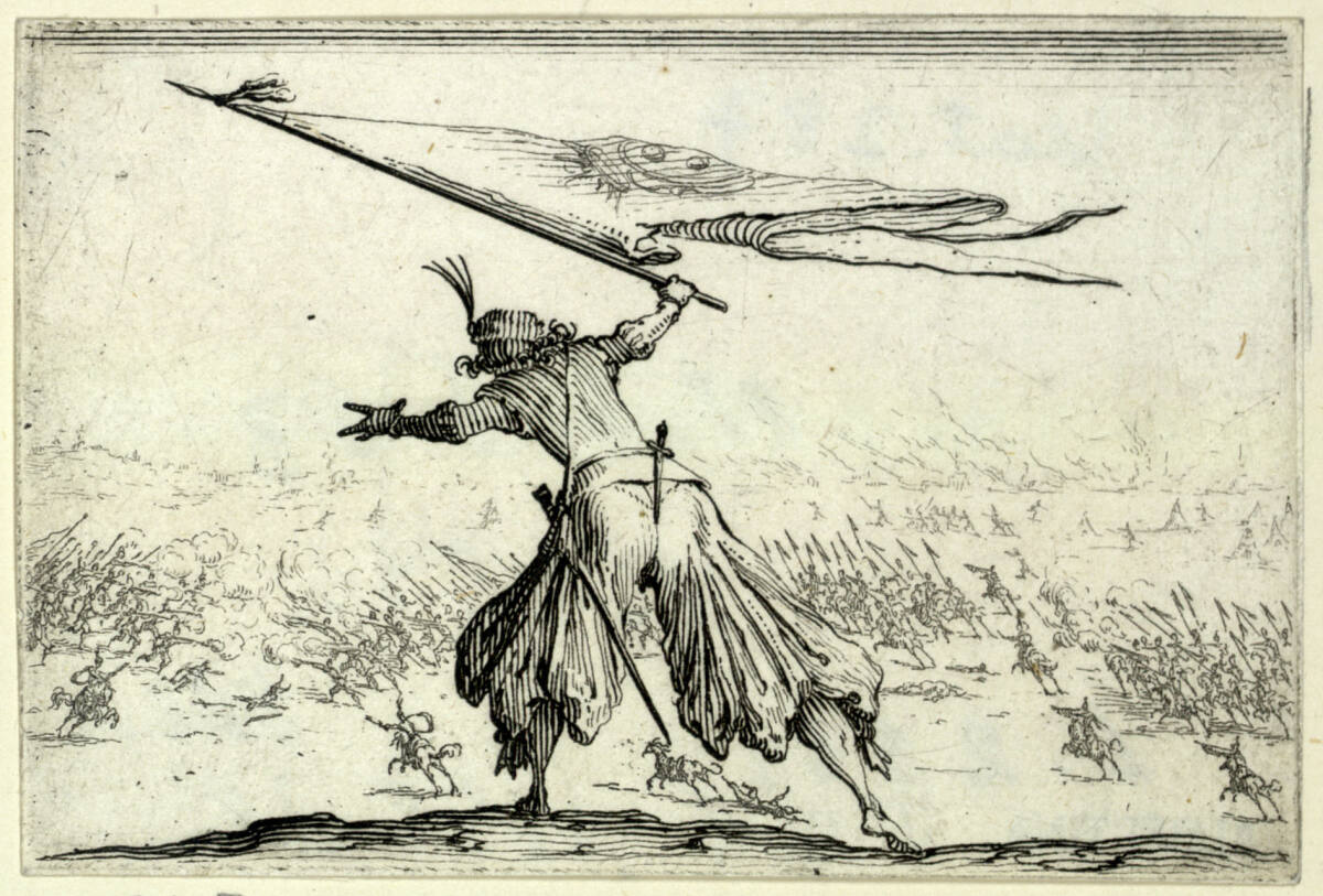 Der Fahnenschwinger, Jacques Callot, 1617