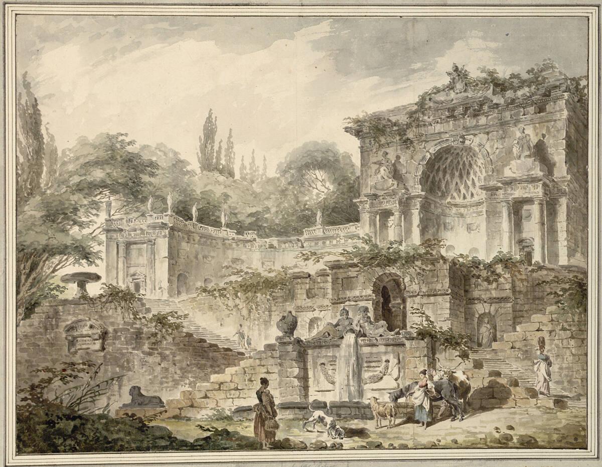 Hubert Robert, Villa Sacchetti, Inv. Nr.: 12432
