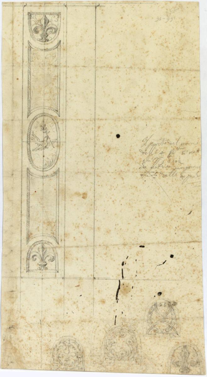 Rom, Sant´ Agnese, Wanddekoration mit Pamphilj-Emblemen, Inv. Nr.: AZRom66r