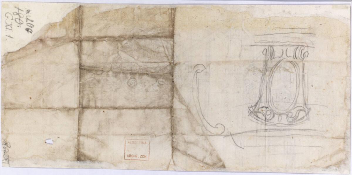 Rom, San Carlo alle Quattro Fontane, Stuckdekoration, Wappenkartusche, Inv. Nr.: AZRom207v