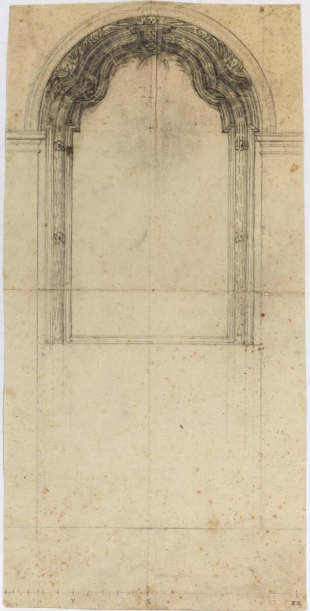 Rom, San Carlo alle Quattro Fontane, Rahmung des Hochaltarblattes, Inv. Nr.: AZRom210