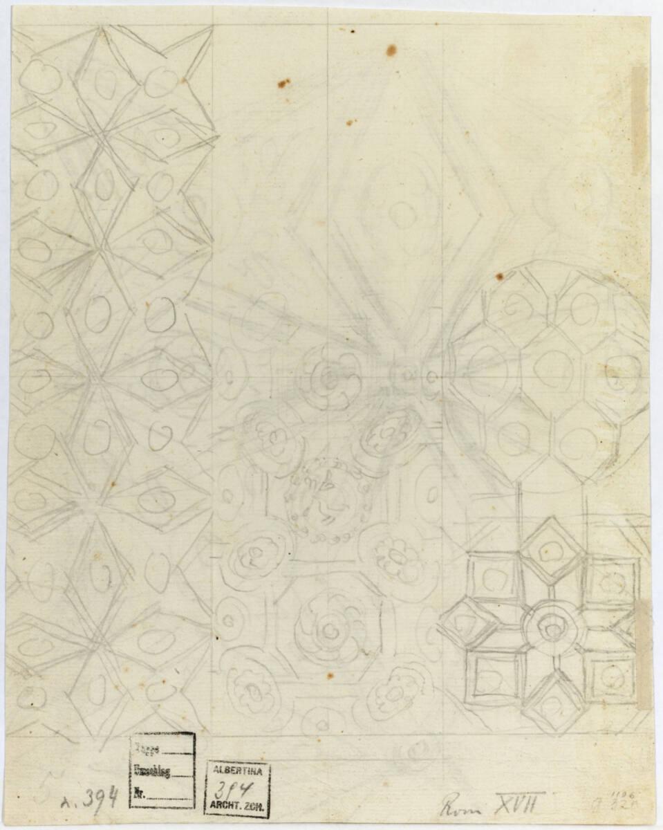 Rom, San Carlo alle Quattro Fontane (?), Gewölbekassettierung, Inv. Nr.: AZRom394v