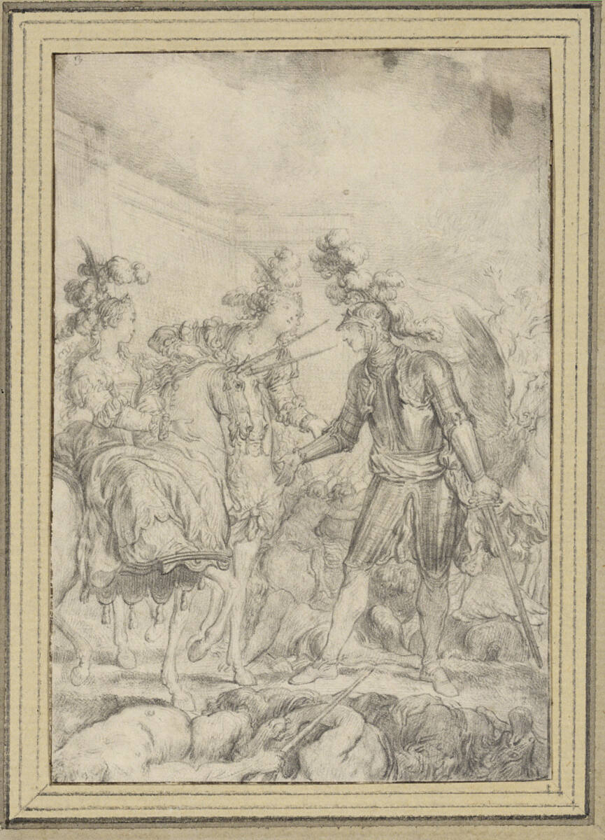 Szene aus dem Rasenden Roland von Ariost, Charles Dominique Joseph Eisen
