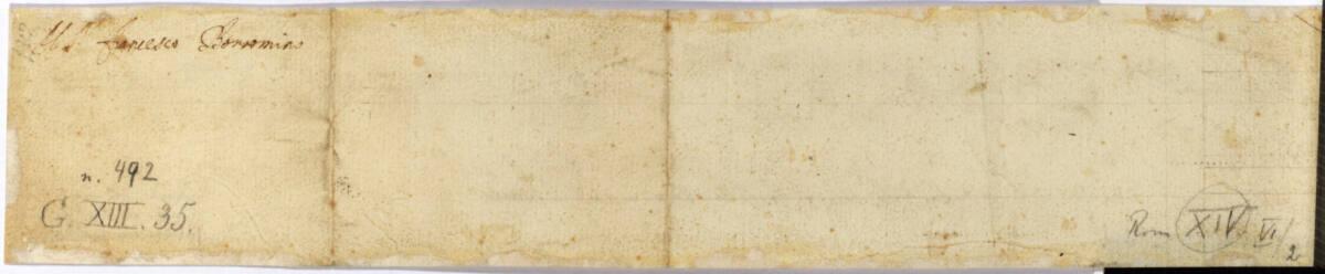 Rom, Sant’ Ignazio, Fassadengrundriss, Inv. Nr.: AZRom492v