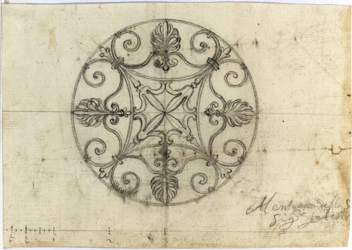 Rom, Palazzo Falconieri, Gitterentwurf, Inv. Nr.: AZRom1069