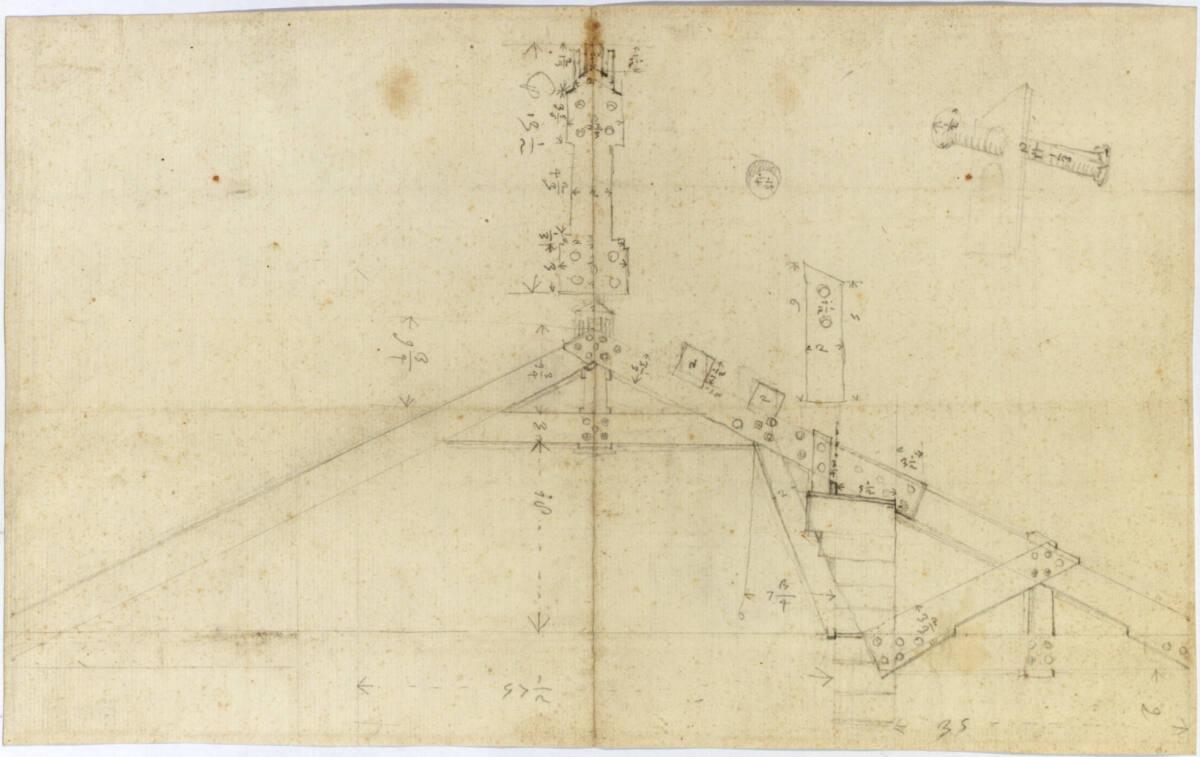 Rom, Pantheon, Vorhalle, Dachstuhl, Inv. Nr.: AZAntike134r