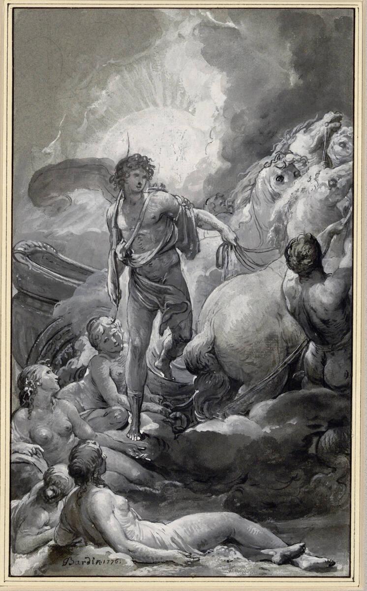 Jean Bardin, Phoebus Apoll entsteigt seinem Sonnenwagen, Inv. Nr.: 12518
